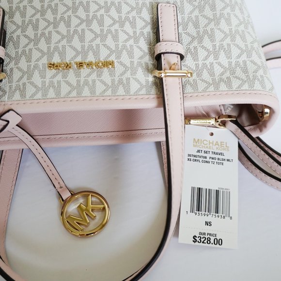 Michael Kors JST XS Tote Shoulder Bag MK Vanilla - Picture 10 of 10